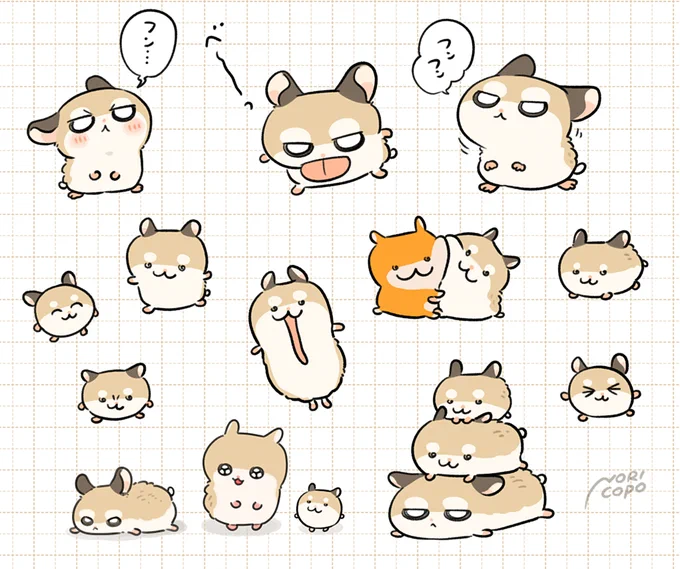 これからもいっぱいハムちゃん描くぞ!
#ハムの日 #ハムスター 