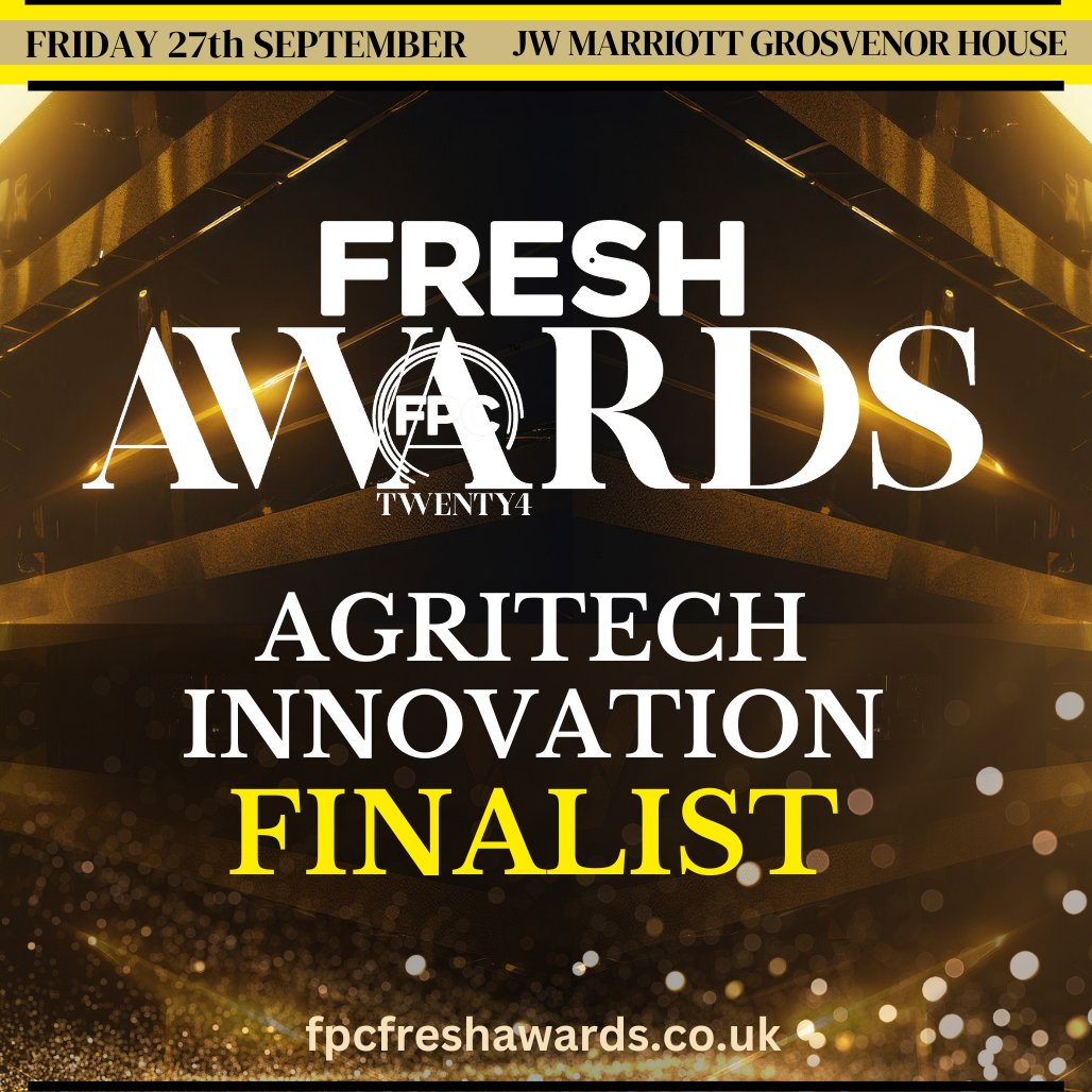 We're thrilled to be finalists in the Fresh Produce Awards! 

Our Aeroponic Rolling Benches have earned a nomination in the Agritech &amp; Innovation category &amp; we're proud to have been listed amongst so many other exciting leaders in the agtech space. 

#agritech #agtech
