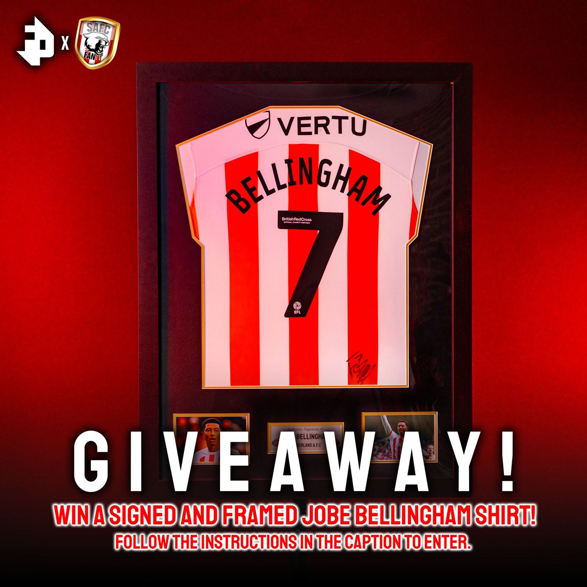 SAFCFanTV's tweet photo. ***ENDING TODAY AT 7.30PM***
FREE TO ENTER &amp; WIN THIS SHIRT
To enter the giveaway all you have to do is: 

- Follow us and @Football_Prizes

- Retweet this post 

- MOST IMPORTANT
- enter the competition on the Football Prizes website using this link!  

https://t.co/fsA9knvmHr https://t.co/QLYUptL8Db