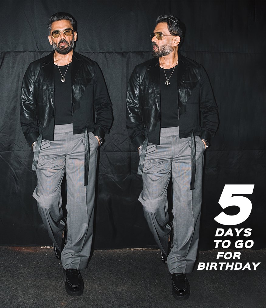 Only 5 days to go <a href="/SunielVShetty/">Suniel Shetty</a> sir’s birthday. #SunielShetty
