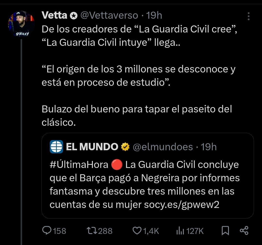 De los creadores de "La Guardia Civil cree" , "La Guardia Civil intuye" llega...  NARNIAVERSO CONCLUYE QUE NO HAY PRUEBAS 🤡🎪🤹🤹‍♀️🤹‍♂️ <a href="/Vettaverso/">Vetta 🆇</a>