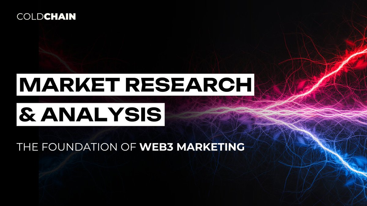 Market Research &amp; Analysis in Web3 📈

Whether you’re developing a new blockchain, launching a crypto token, or building a dApp, mastering the art of market research is your key to success. 🥇

⚡ Check out our latest article: coldchain.agency/market-researc…

#web3 #crypto #blockchain
