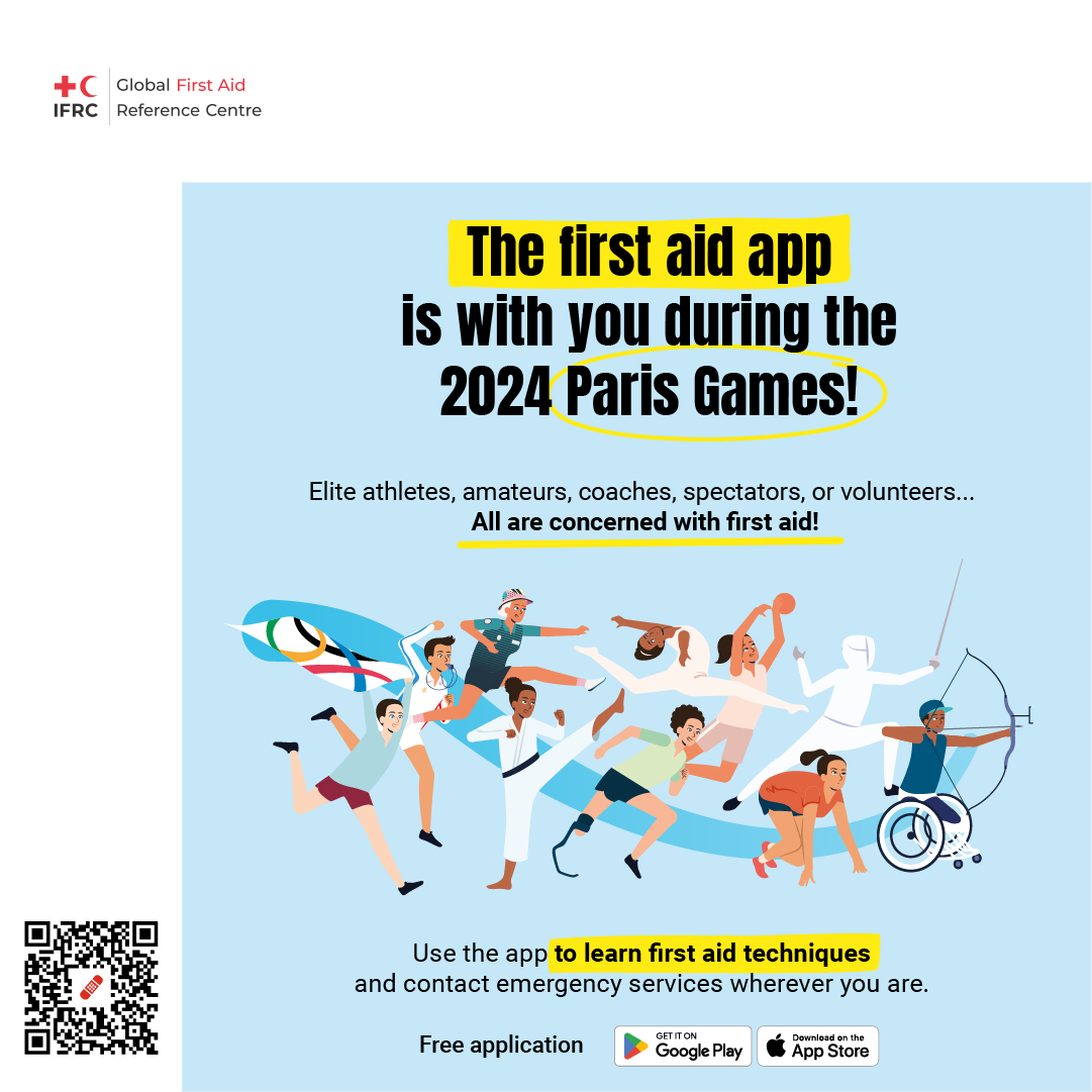 Stay safe during the 2024 Paris Games with our First Aid App! 📷📷 Don't miss out: download our free app to be prepared for any emergency: prod.gdpc-api.com/appstoreURL
#Paris2024 #FirstAidApp #StaySafe #EmergencyReady