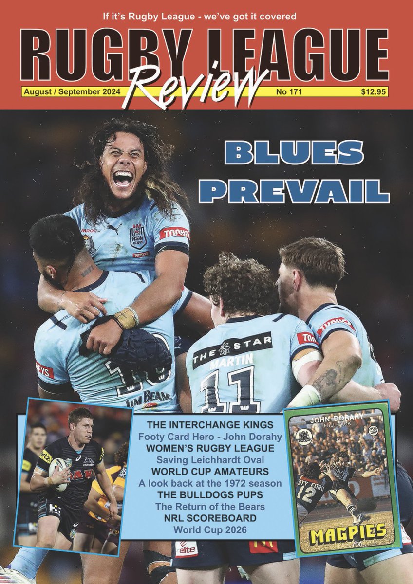 RL_Review's tweet image. New issue of Rugby League Review is out tomorrow ! 

rugbyleaguereview.com/subscribe.htm