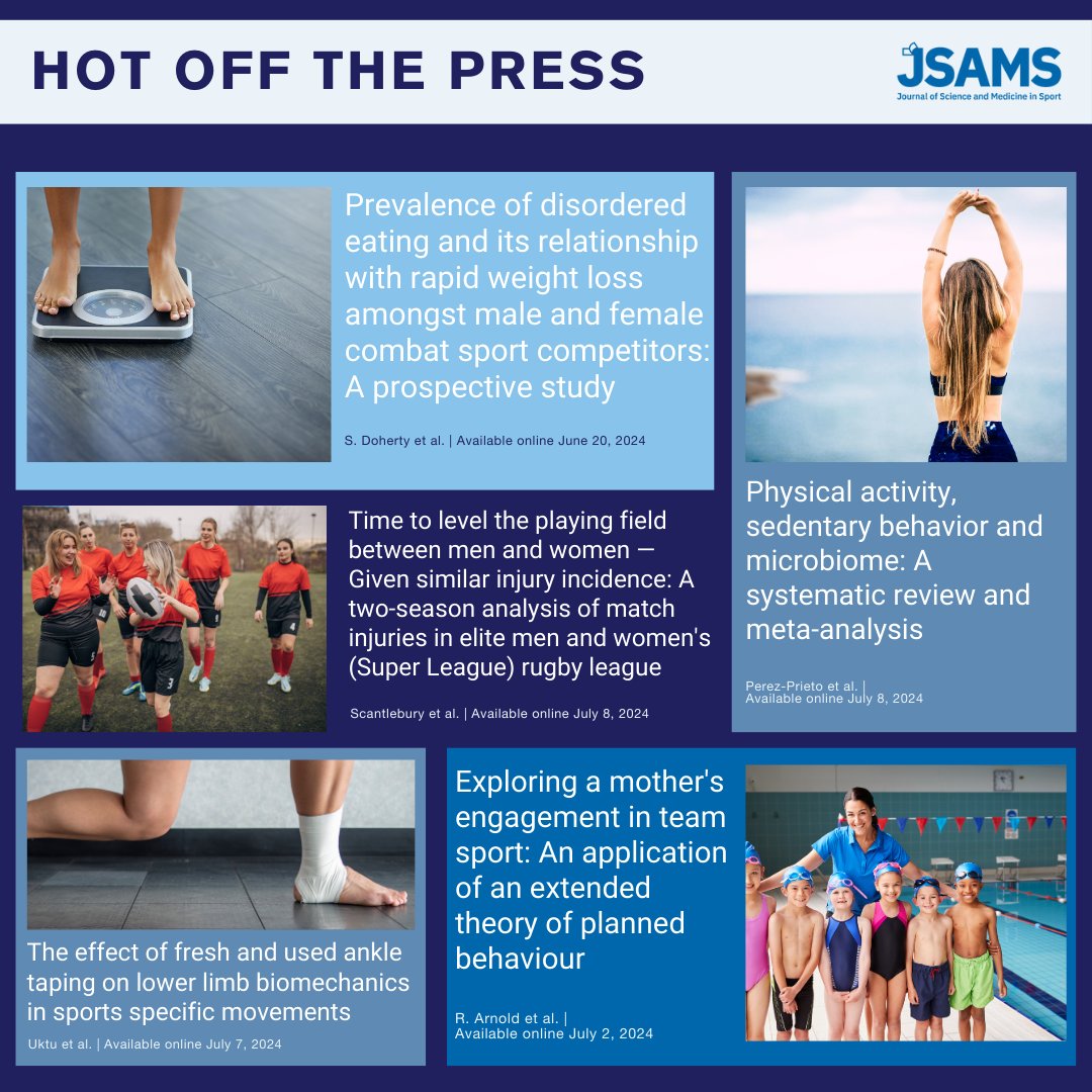 _JSAMS's tweet image. Check out the latest research articles that are all open access here: zurl.co/9NBu 

#researcharticles #sportsmedicine #sportsmedicineaustralia #researchjournal