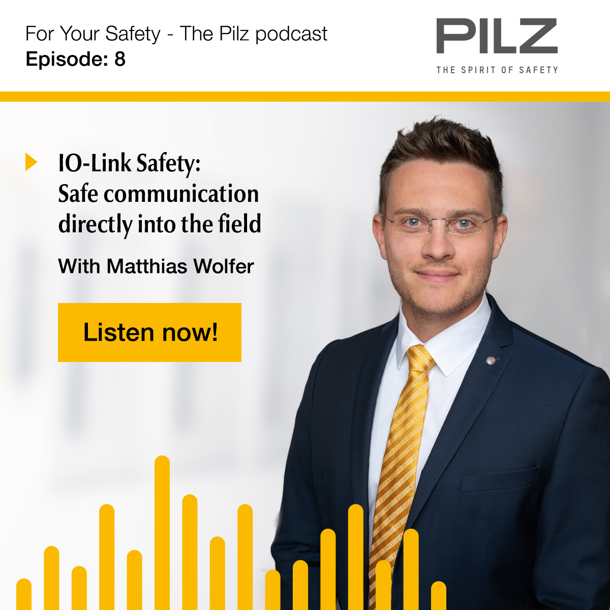 Pilz_INT's tweet photo. New #podcast episode! Find out interesting facts about the new technology #IOLinkSafety ✔️
Are you wondering what this means? Matthias Wolfer, product manager and expert for IO-Link Safety, provides current insights in our podcast episode. Listen in 👉️ https://t.co/x0qYPrXTQs https://t.co/wziwaMYyBn