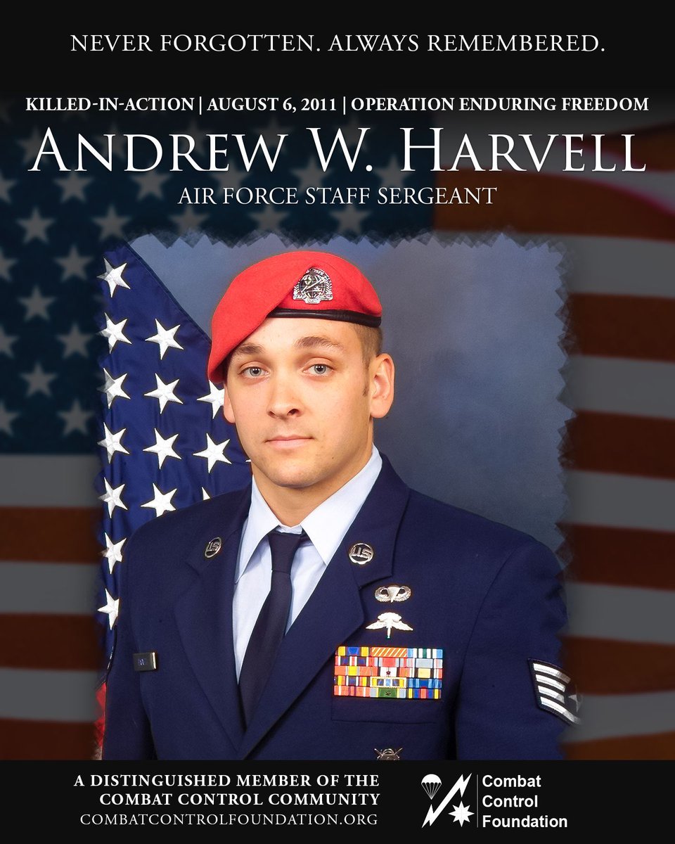 CombatControlFn's tweet photo. #EXTORTION17 | #OTD 2011 | #24STS #CombatController SSgt Andrew Harvell was #KilledInAction when the Chinook helicopter he was riding in was shot down.  Andy is gone from us, but he is Never Forgotten and Always Remembered. Learn more here: https://t.co/1PnXYNvycr #BigAndy https://t.co/Zp5YIaIqv1