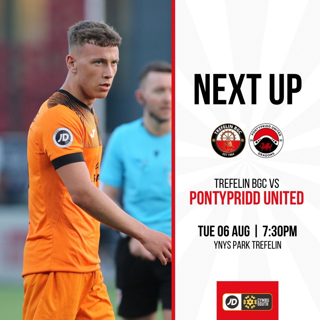 PontyUnitedM's tweet image. 𝐍𝐄𝐗𝐓 𝐔𝐏 🔜 

Trefelin BGC 🆚 Pontypridd United

📅 Tuesday 6th August
⏰ 7:30PM
🏟 Ynys Park Trefelin
📍 SA12 8RB

Back in league action today, let’s secure another win! 💪

#OneClub #WeAreUnited