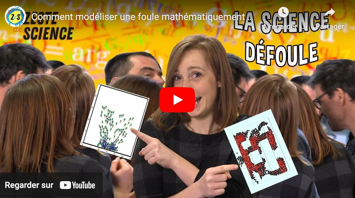 CNRS Mathématiques (@cnrs_insmi) on Twitter photo #Vidéo 🎬 | Comment modéliser une foule mathématiquement ? 💭
(Re)découvrez l'épisode de <a href="/ZesteDeScience/">Zeste de Science | Les séries originales du CNRS</a> basé sur des recherches menées par Bertrand Maury, professeur au LMO (<a href="/CNRS/">CNRS 🌍</a> <a href="/UnivParisSaclay/">Université Paris-Saclay</a> <a href="/CNRSIdFSud/">CNRS à Paris-Saclay</a>) 👉 buff.ly/4fbEAuJ #Vidéo 🎬 | Comment modéliser une foule mathématiquement ? 💭
(Re)découvrez l'épisode de <a href="/ZesteDeScience/">Zeste de Science | Les séries originales du CNRS</a> basé sur des recherches menées par Bertrand Maury, professeur au LMO (<a href="/CNRS/">CNRS 🌍</a> <a href="/UnivParisSaclay/">Université Paris-Saclay</a> <a href="/CNRSIdFSud/">CNRS à Paris-Saclay</a>) 👉 buff.ly/4fbEAuJ