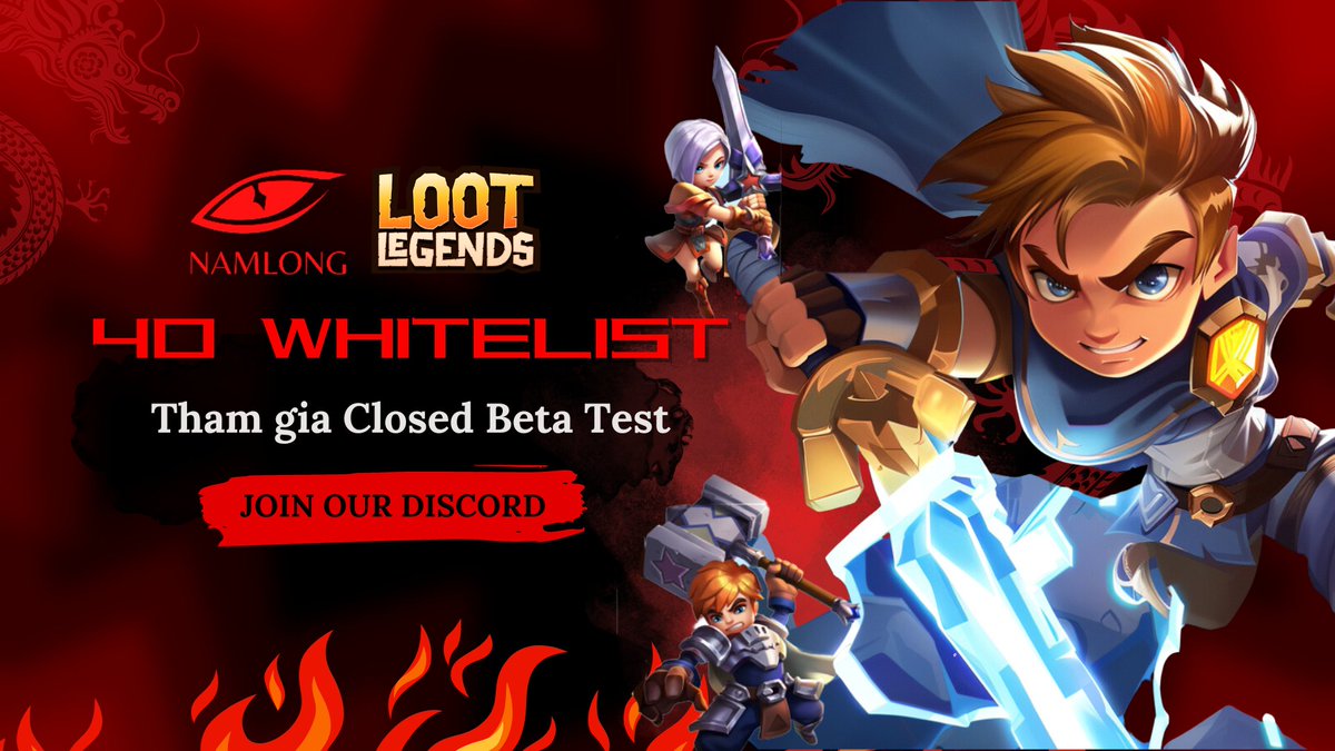 Nam Long DAO 🇻🇳🐉 (@namlong_dao) on Twitter photo 40 Whitelist Beta Test | Game Loot Legends
Tựa game đầu tiên trên <a href="/HYCHAIN_GAMES/">HY Foundation</a> 🔥
Thông tin chi tiết về Loot Legends: x.com/quilix_vu/stat…
Tham gia Closed Beta Test, bạn nhận được gì?
Đây là giai đoạn truy cập sớm có giới hạn trong 10 ngày, cung cấp cho 40 Whitelist Beta Test | Game Loot Legends
Tựa game đầu tiên trên <a href="/HYCHAIN_GAMES/">HY Foundation</a> 🔥
Thông tin chi tiết về Loot Legends: x.com/quilix_vu/stat…
Tham gia Closed Beta Test, bạn nhận được gì?
Đây là giai đoạn truy cập sớm có giới hạn trong 10 ngày, cung cấp cho