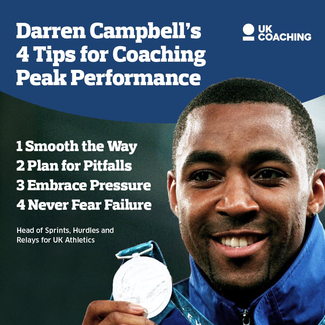 _UKCoaching's tweet image. It’s men’s relay week at #Paris2024, so let’s hear from the best in the business! A golden thread of wisdom from @campbelldarren, the Head of Sprints, Hurdles and Relays at @BritAthletics &amp;amp; 4x100m winner at #Athens2004!

His advice on smoothing the pathway to peak performance...