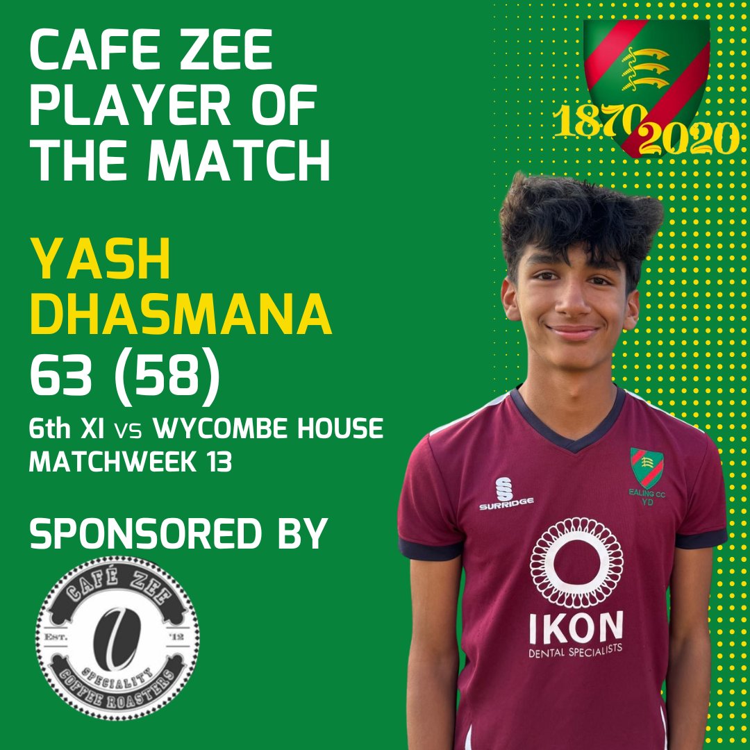 EalingCricket's tweet photo. Player of the Match 🌟

Introducing your POTM's for Week 13 🥳 

It's the batters turn to dominate this week after it was a clean sweep of bowlers for POTM's last weekend 🔥

Some serious knocks here, well played all!

#EalingCC #OneClub #OneEaling #POTM https://t.co/npZjbdKVu4