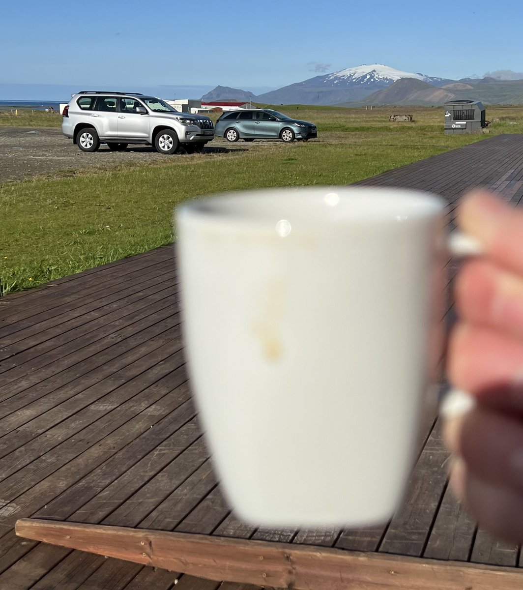carb3n_eth's tweet photo. Good morning from snaefellsnes peninsula in Iceland. 

Coffee is great and the view is even better. https://t.co/M99iZlaIjd
