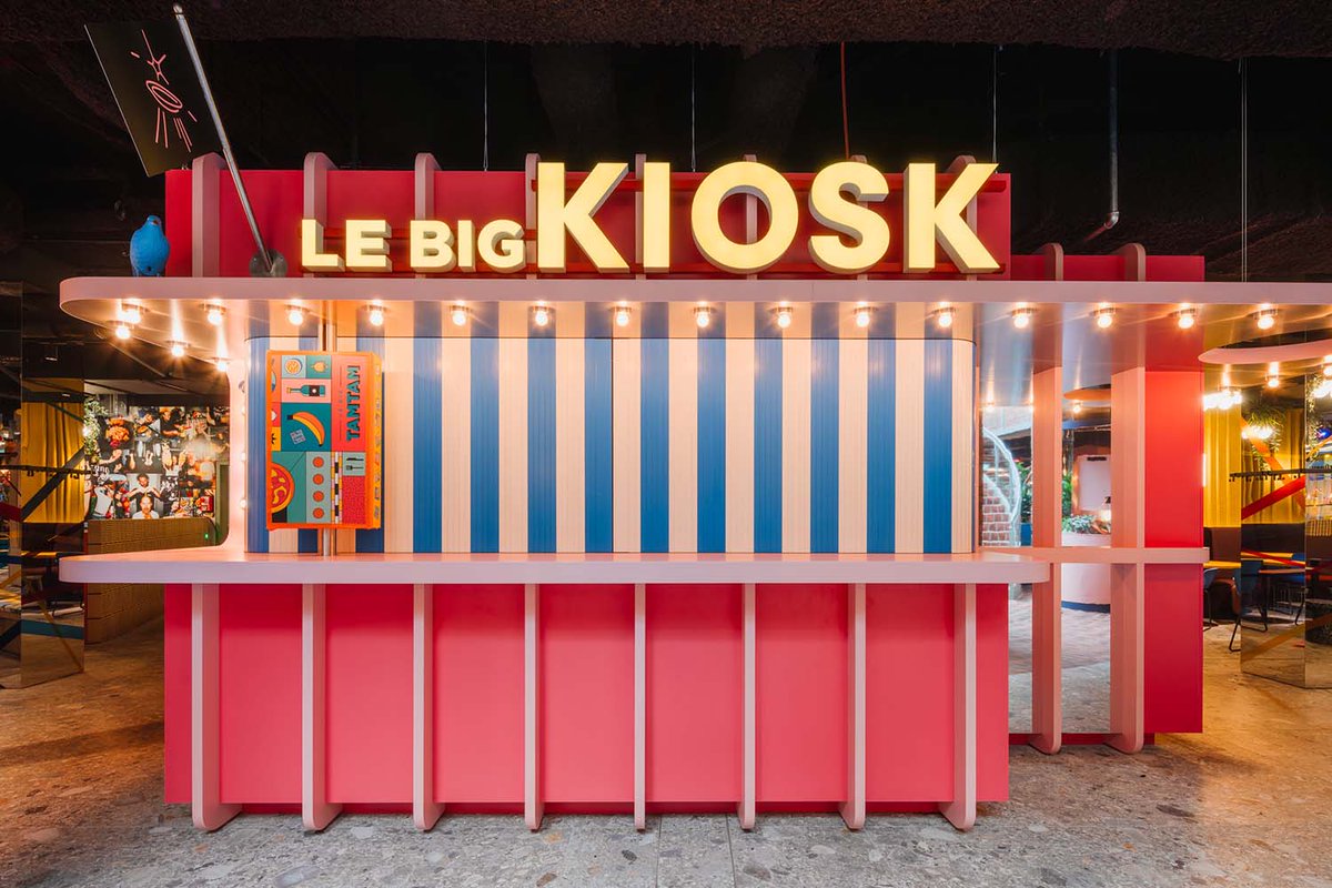 we_heart's tweet photo. Hamburg's postmodernist Hanseviertel shopping centre introduces food market Le Big TamTam to diners and design enthusiasts alike... https://t.co/anXX7EFAgL https://t.co/KfXJy0BFOM