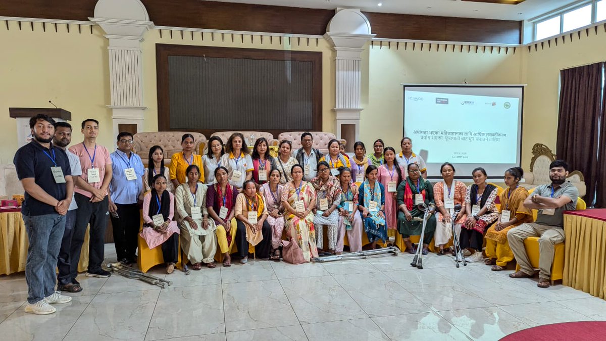 ICIMOD is hosting a 3-day training for women with disabilities in incense production in partnership with PhoolParsad &amp; Women-Can, we aim to empower these women, transforming used temple flowers into value-added products! #EmpowerWomen #IncenseProduction #HIGRID #Circulareconomy