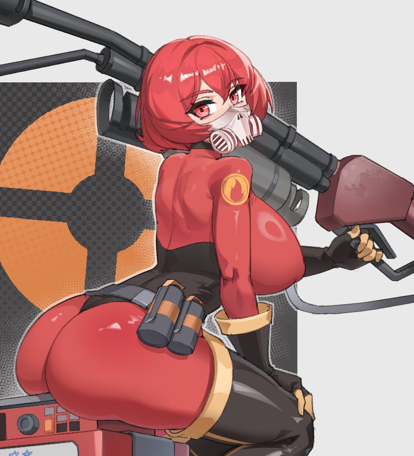 SinTryBest's tweet photo. Fempyro Commision😉 #TeamFortress2  #fempyro https://t.co/T7NhYvJoY8