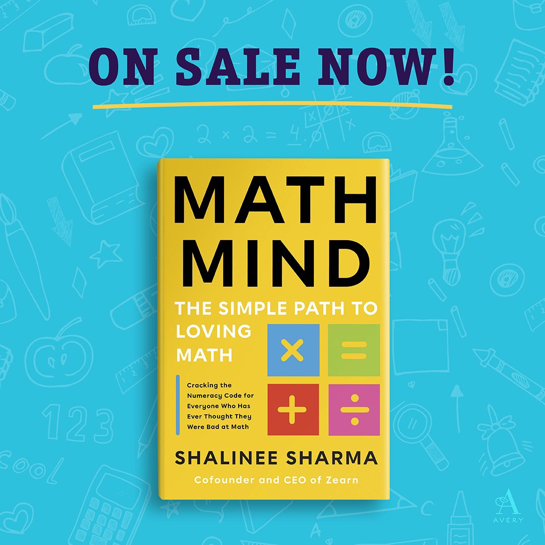 Zearn (@zearned) on Twitter photo We’re excited to share that our Cofounder and CEO <a href="/Shalinee_Sharma/">Shalinee Sharma</a>’s new book, Math Mind: The Simple Path to Loving Math, is out today! 🎉
It’s based on her work and learnings from millions of educators and students across the country. And it offers a roadmap to a future where We’re excited to share that our Cofounder and CEO <a href="/Shalinee_Sharma/">Shalinee Sharma</a>’s new book, Math Mind: The Simple Path to Loving Math, is out today! 🎉
It’s based on her work and learnings from millions of educators and students across the country. And it offers a roadmap to a future where