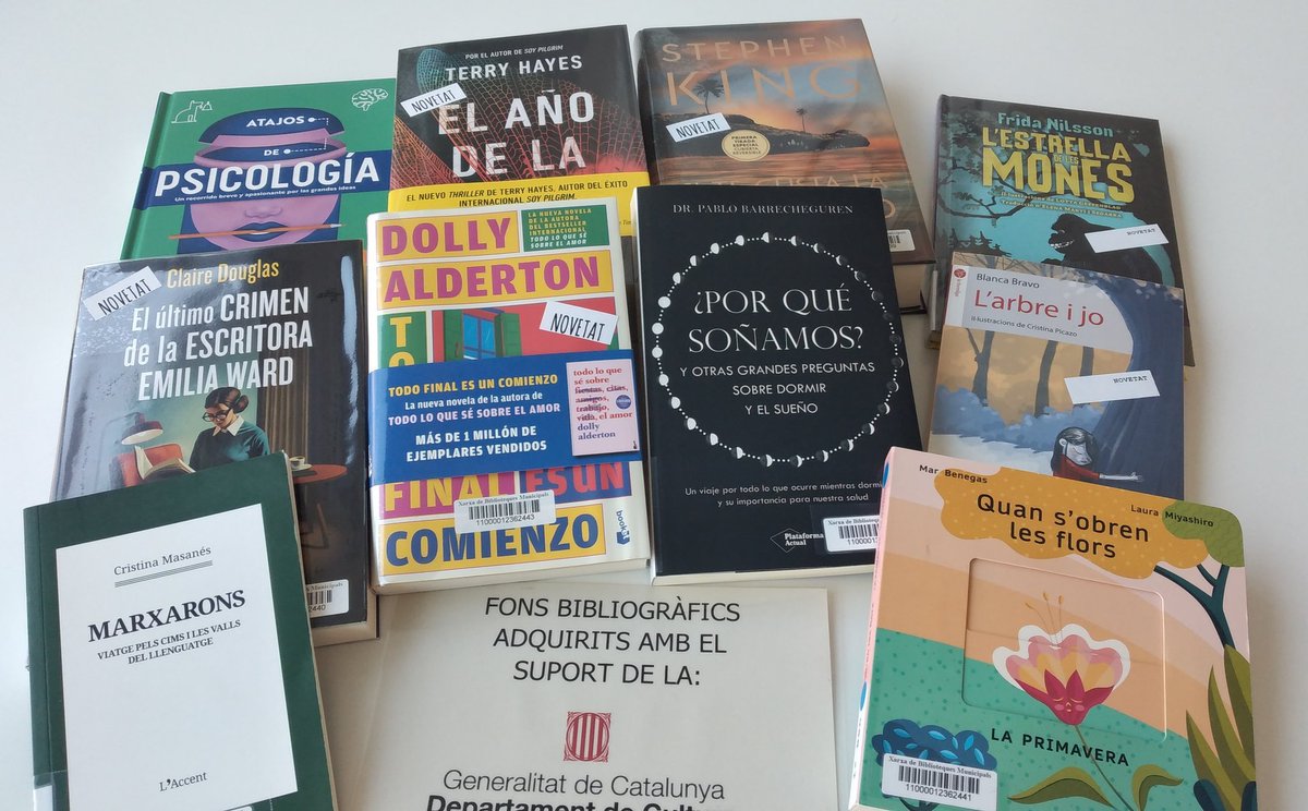 bnavarclessv's tweet image. 📚Novetats 📕 Novetats 📘 Novetats 📙
Les novetats més variades del mercat! 
Novetats per a tots els públics, a la vostra biblioteca!  
Aquí una petita tria.  Amb el suport #osic😊
Avui hi som tot el dia
@cultura_cat @CulturaCCentral  #OSICNavarcles
@ajnavarcles  @bibliotequesXBM