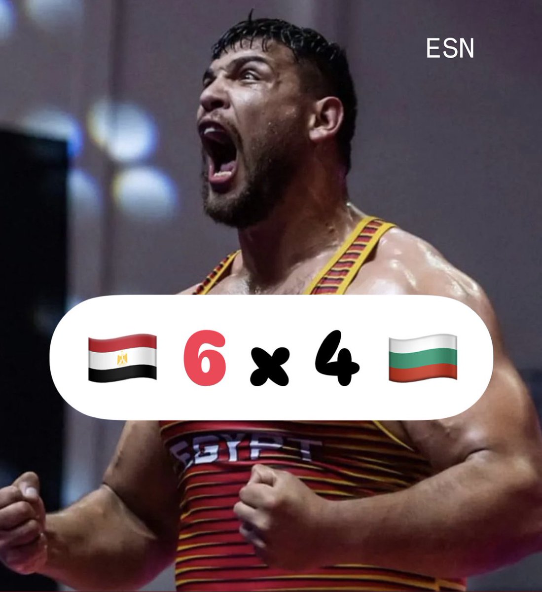 esnxegypt's tweet photo. 🚨🚨 عاااااااااااااااااااااااااااااااااااااااااااااااااجل - الله اكبرررررررررررررررررررررررررر!! عبداللطيف منيع يهزم بطل بلغاريا 6-4 ويتأهل لمباراة الميدالية البرونزية في المصارعة وزن 130 كجم!! #BREAKINGGGGG 🔥🔥🔥🔥🔥🔥💪💪💪💪💪💪😍😍😍😍😍😍🇪🇬🇪🇬🇪🇬🇪🇬🇪🇬🇪🇬 https://t.co/YB2YIQ6WcC