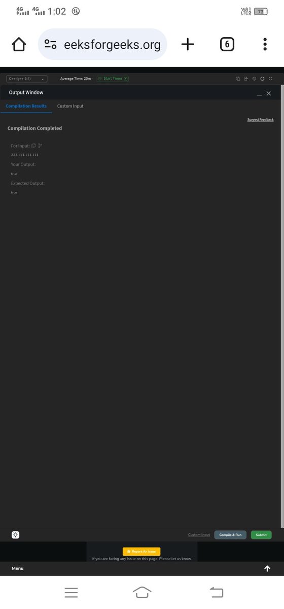 ZikraKh11327737's tweet photo. Day 14:
GeeksforGeeks
Successfully Solved POTD #gfg #geekstreak2024
#GeekStreakChallenge
#CodeEveryday #30DayCoding #Challenge https://t.co/VMbbCL7W8J