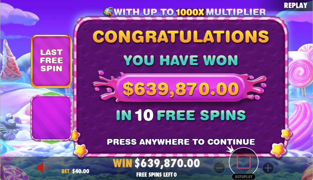 MetaWin's tweet image. HOLY SH1T ! !  ‘Blaise_Inferno’ just hit our biggest ever slots payout !!  $639,870 !  

Re-post with your MW username we’ll make it rain to celebrate 🎉 🌧️.

Watch the replay:
fkivsk.hrqhregkxq.net/e77dKsLUMV