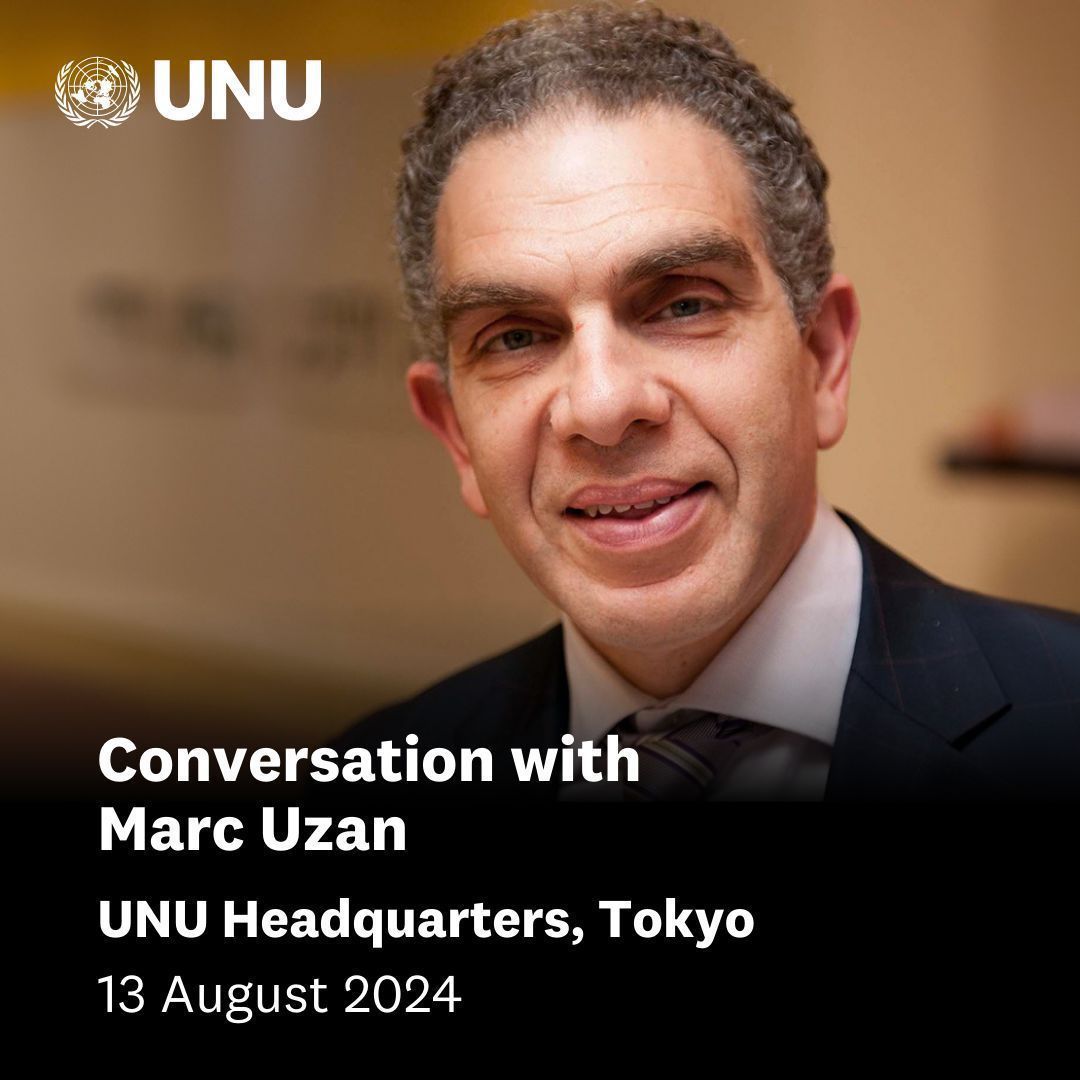 Join us for a conversation with <a href="/MarcUzan2/">Marc Uzan</a>, Executive Director and Founder of the Reinventing Bretton Woods Committee (<a href="/The_RBWC/">Reinventing Bretton  Woods Committee</a>).

⏰ 13 August 2024, 18:30–19:30 JST
📍 UNU Headquarters, Tokyo
🌐 English

Learn more and register by 12 August 2024 ℹ️ buff.ly/3ysX35h
