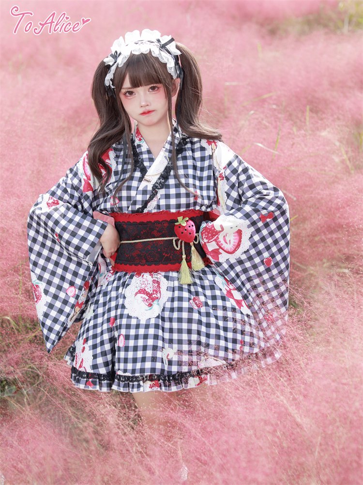 ToAlice いちご姫 浴衣セット ピンク