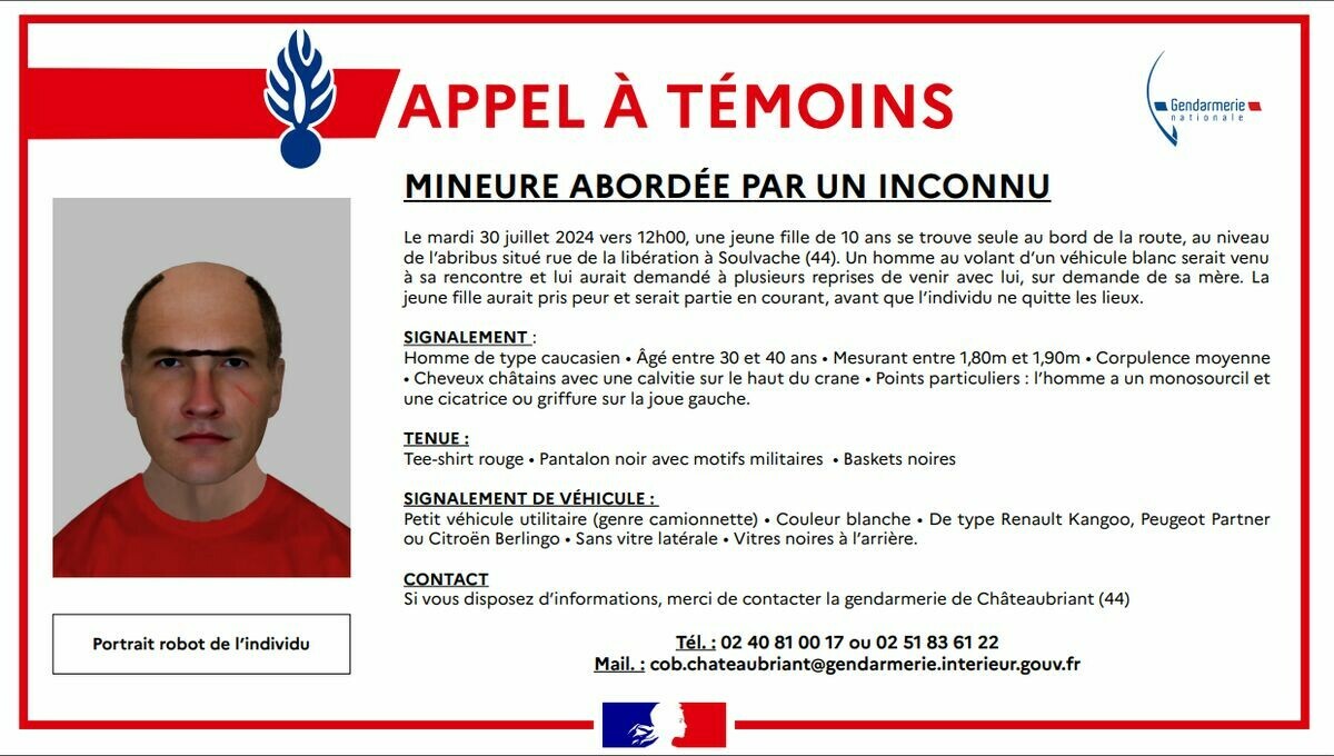 Près de Châteaubriant, un appel à témoins lancé pour une possible tentative d'enlèvement 👇

➡️ l.francebleu.fr/376o