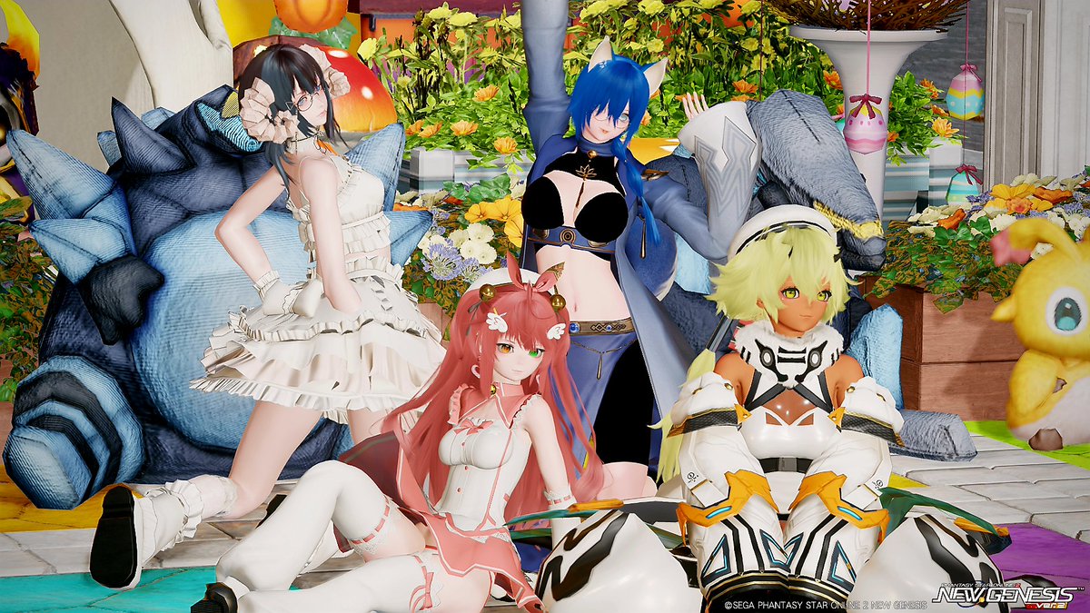 #PSO2NGS  #PSO2NGS_SS
#メンテの日じゃないけどssを貼る
#今日のリッターズ
<a href="/Fatra_NGS/">ファトラ@ship1</a> 
ファトラちゃんを囲む会✨
かわいいキャラクリそして･･･特徴的な褐色キャラよきჱ̒✧°́⌳ｰ́)੭✨