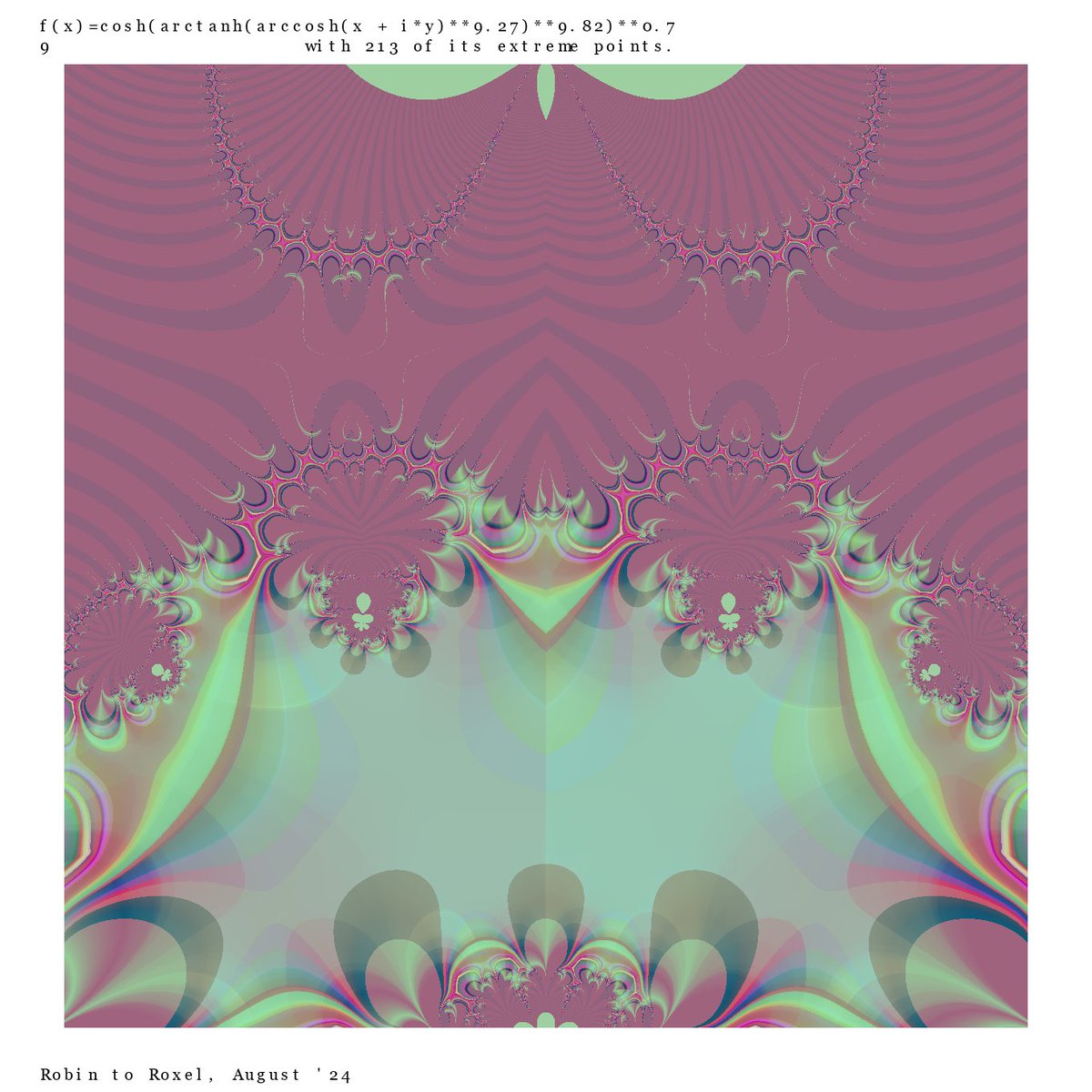 toRoxel's tweet photo. NSGA-ii is so good (Non-Dominated Sorting Genetic Algorithm II), like implemented in pygad #pythonprogramming. It easily handles more than 10 optimization objectives at the same time. Here used to find a nice function to plot and to optimize the color gradients. https://t.co/4mnjgiONhW