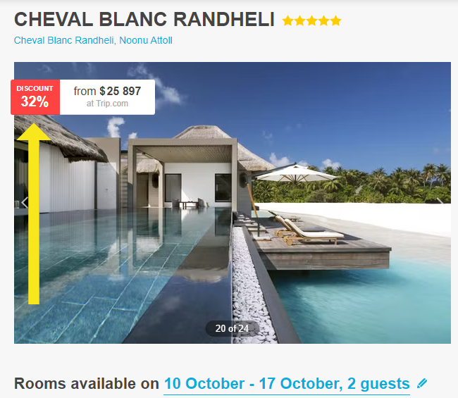trippaplanet's tweet photo. Escape to the epitome of luxury at Cheval Blanc Randheli ✨🏝️ Experience unparalleled elegance and breathtaking beauty in the heart of the Maldives. Your dream vacation awaits 🌊🍹 #MaldivesMagic #LuxuryLiving #ChevalBlancRandheli #ParadiseFound

 https://t.co/fkm6CE0hhI https://t.co/8bHMV15JSu