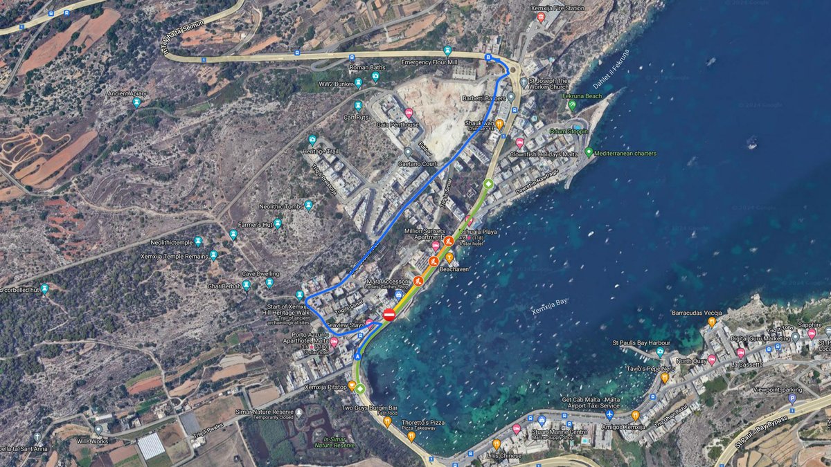 🌃 #Thursday 8 Aug 24 (9pm - 5am), p/o the nb lane of Telghet Ix-Xemxija in #StPaulsBay, will be closed ⛔ for maintenance works. ⚠ Plan ahead, follow diversion signs &amp; use an alternative route through Triq Ir-Ridott towards Triq Raddet Ir-Roti.

🗺  bit.ly/TelghetIxXemxi…