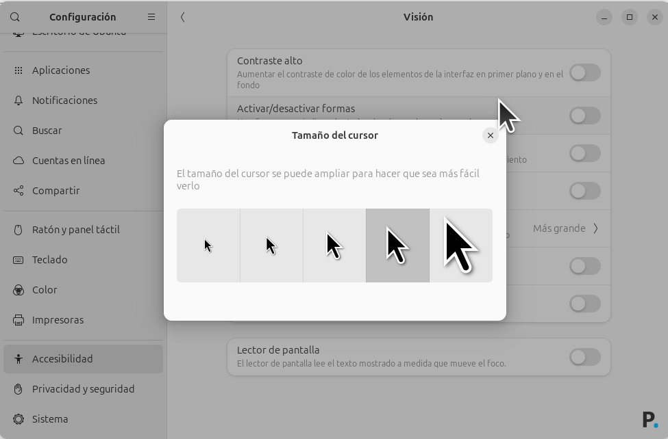 altercmdweb's tweet image. Cambiar el tamaño del puntero del ratón en Ubuntu 24 dlvr.it/TBYVcB