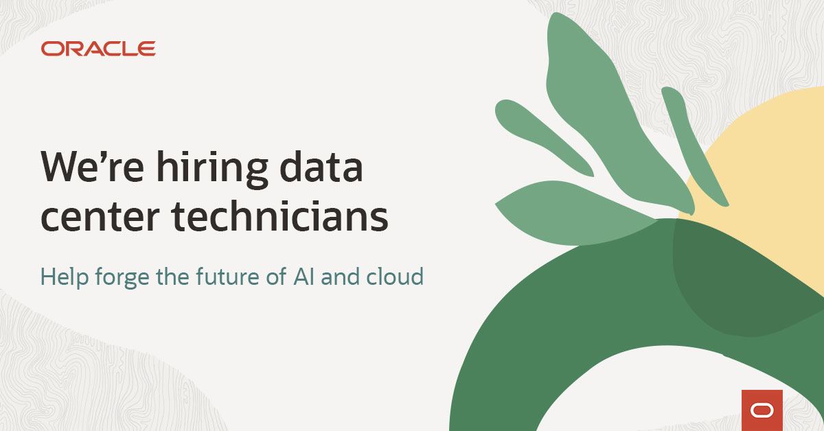 mrwini22's tweet photo. Oracle Cloud Infrastructure is expanding. DM me about opportunities at our world-class data centers with the teams shaping the AI future. Learn more https://t.co/PwUjXadj4k. https://t.co/kWEjUE4lzX