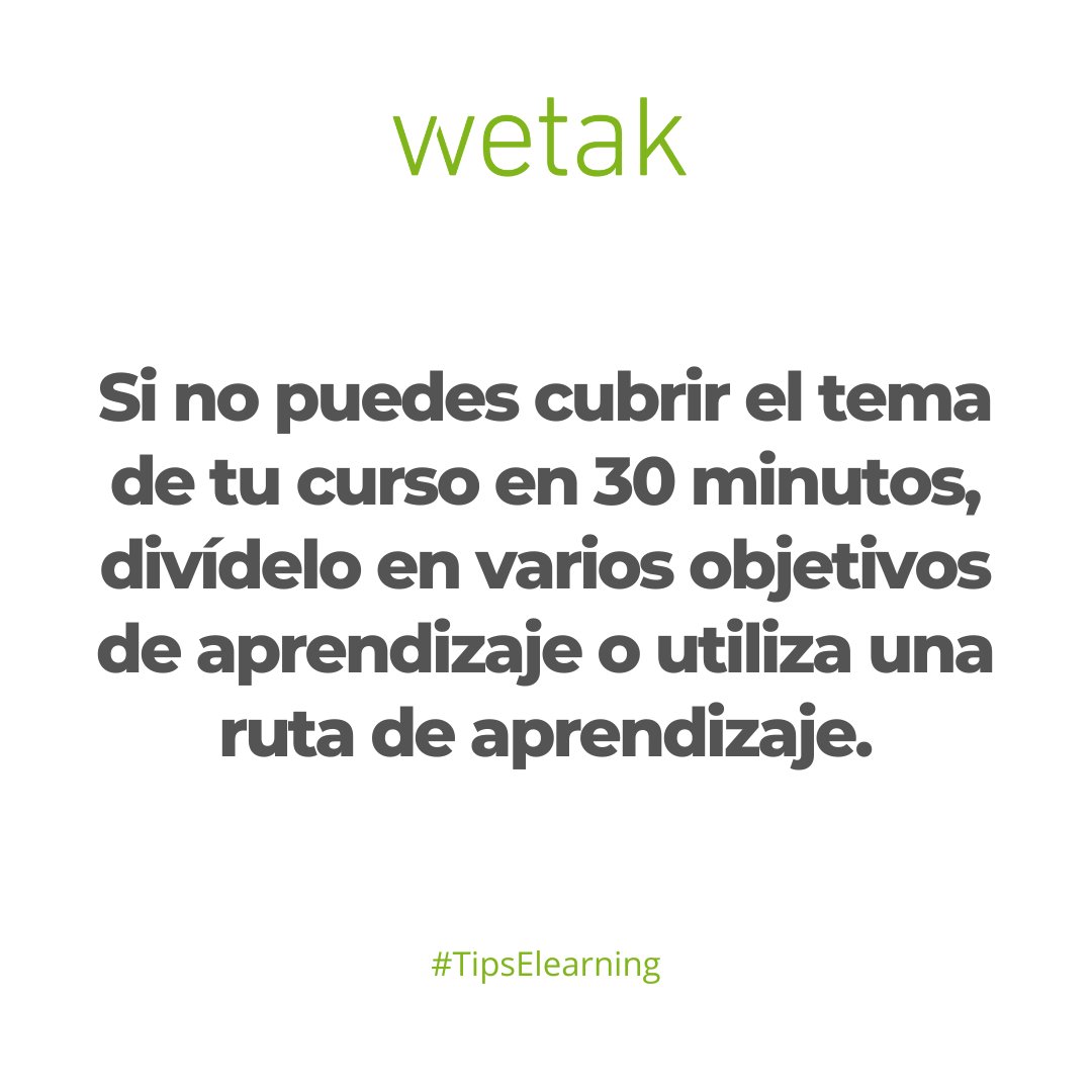 Wetak - eLearning para empresas tweet media