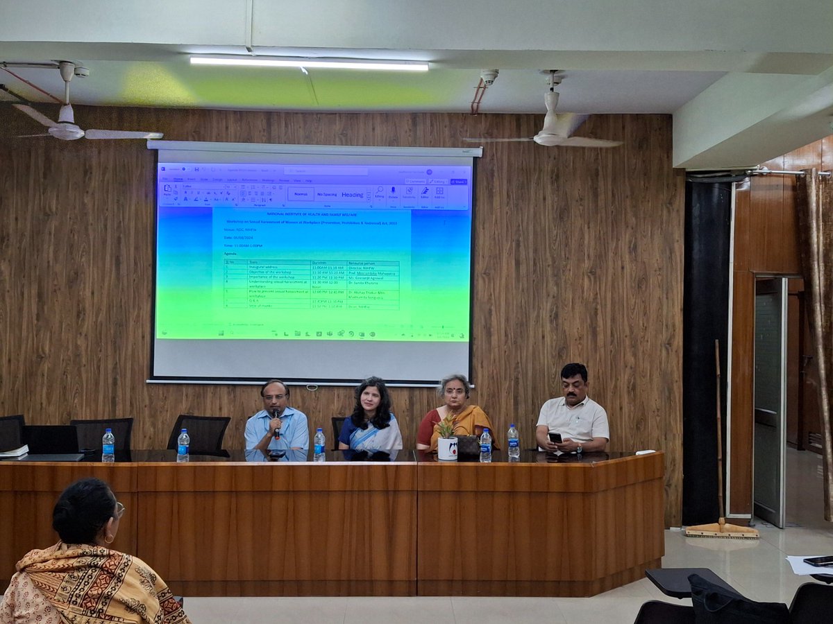 NIHFWofficial's tweet photo. #POSH training #Session2 #successfully conducted at #NIHFW on 6th Aug 2024! #Workshop was #graced by Dr. Dheeraj Shah, with insights from Dr. Sunita Khurana, Dr. Meerambika &amp; Dr. Rakesh Kumar. #Grateful to #advisers Geetanjli Agrawal, Dr. Akshay Thakur &amp; Madhumita Sengupta. https://t.co/nETMGjidwU
