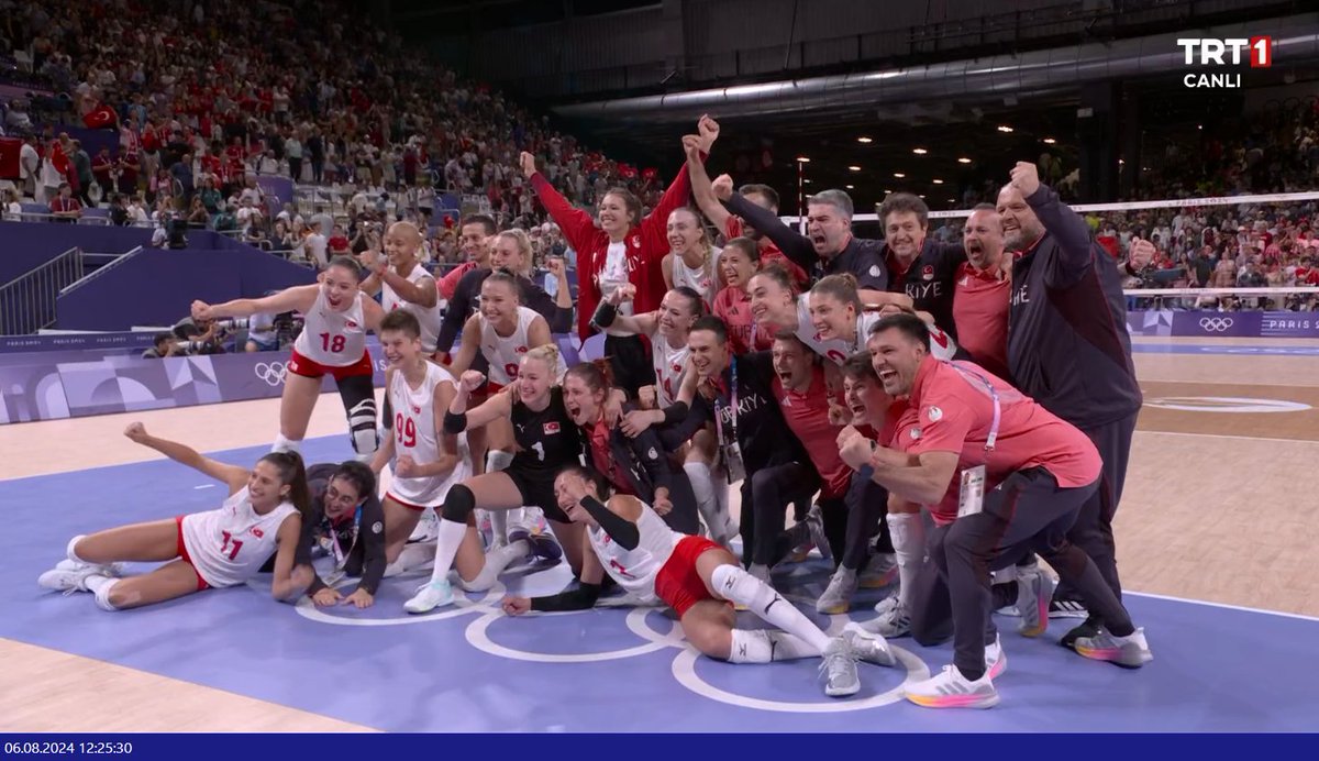 🧿🇹🇷🦾🦾🦾Çok büyük gurursunuz kızlar #VolleyBall #Paris2024 #türkiye #FileninSultanları