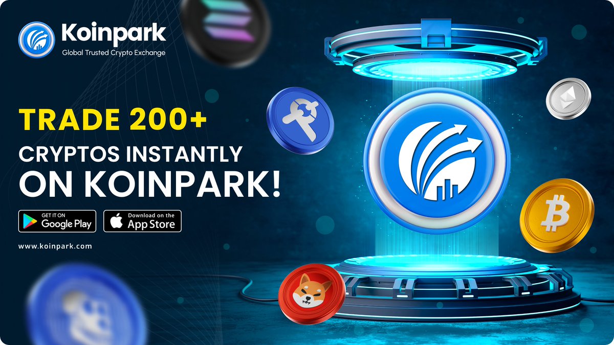 KoinparkExc's tweet photo. Trade over 200+ cryptocurrencies instantly on Koinpark! 💙

☀ Whether you're into Bitcoin, Ethereum, Parkcoin, or exploring the latest meme coins, Koinpark has you covered with fast, secure, and easy trading. 💎

#CryptoTrading #Koinpark #Bitcoin #Ethereum #Parkcoin #MemeCoins #Blockchain #Cryptocurrency