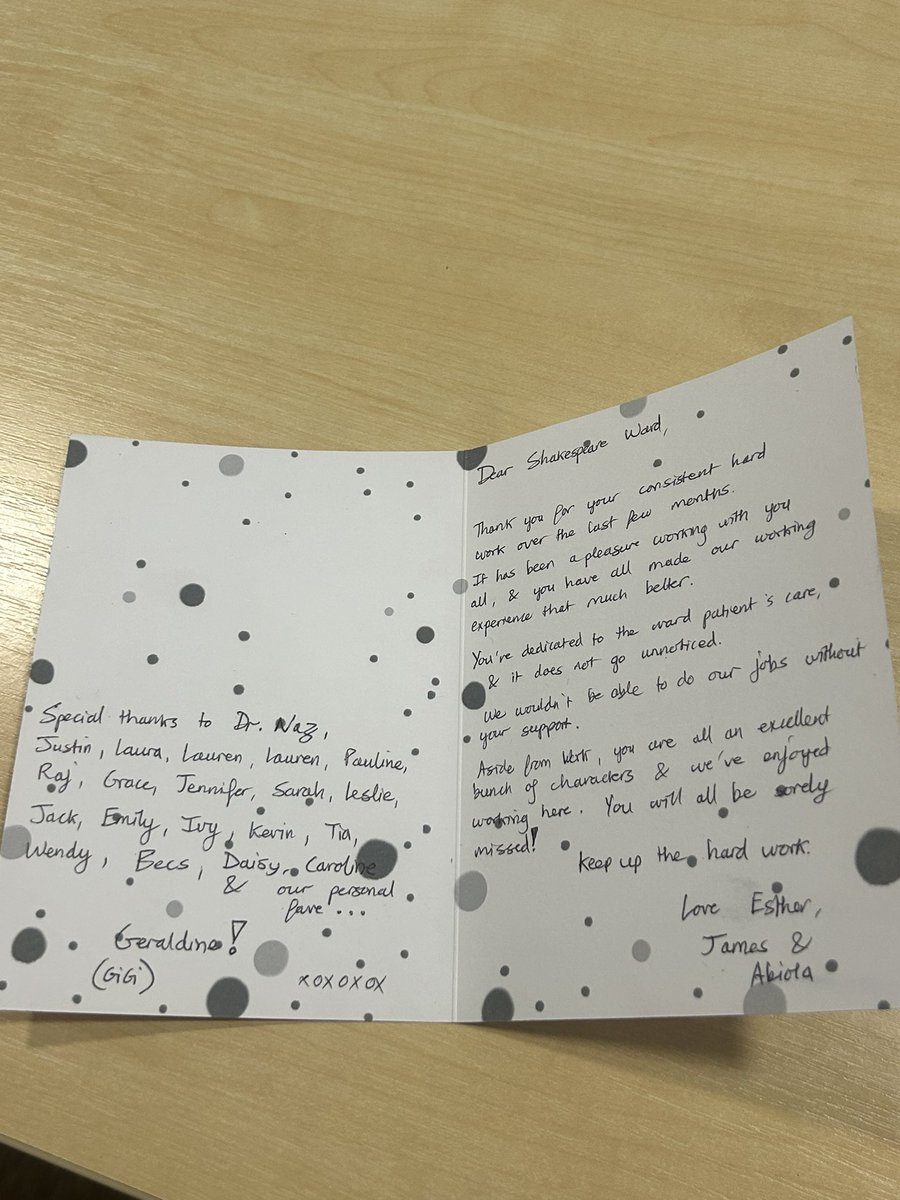 Daisy Molyneaux (@molyneauxdaisy) on Twitter photo Some lovely feedback for <a href="/ShakespeareWar2/">Shakespeare Ward</a> from our Junior Doctor James on his last day with us…Good luck for the future, you’ll be missed💙 🩺 <a href="/RebekahNwaka/">Rebekah Nwaka</a> <a href="/jamess_cole_/">James Cole</a> <a href="/WeAreLSCFT/">Lancashire & South Cumbria NHS Foundation Trust</a> Some lovely feedback for <a href="/ShakespeareWar2/">Shakespeare Ward</a> from our Junior Doctor James on his last day with us…Good luck for the future, you’ll be missed💙 🩺 <a href="/RebekahNwaka/">Rebekah Nwaka</a> <a href="/jamess_cole_/">James Cole</a> <a href="/WeAreLSCFT/">Lancashire & South Cumbria NHS Foundation Trust</a>