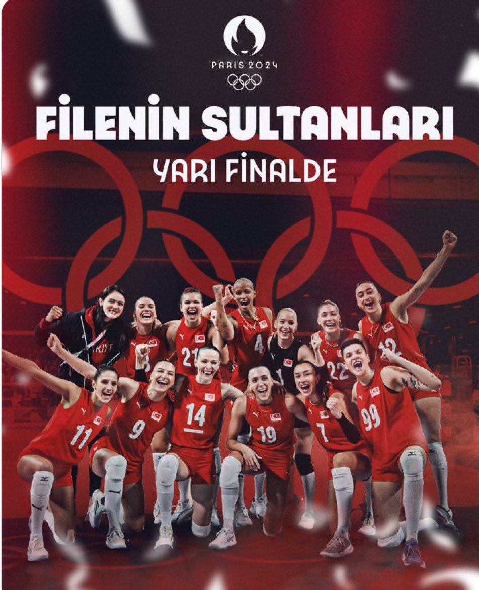 gamzesevim89's tweet photo. YARI FiNALDEYİZ
 #FileninSultanları 
#kadınlarıngücü
#Paris2024 
#Paris2024Olympic https://t.co/djV880XsTH