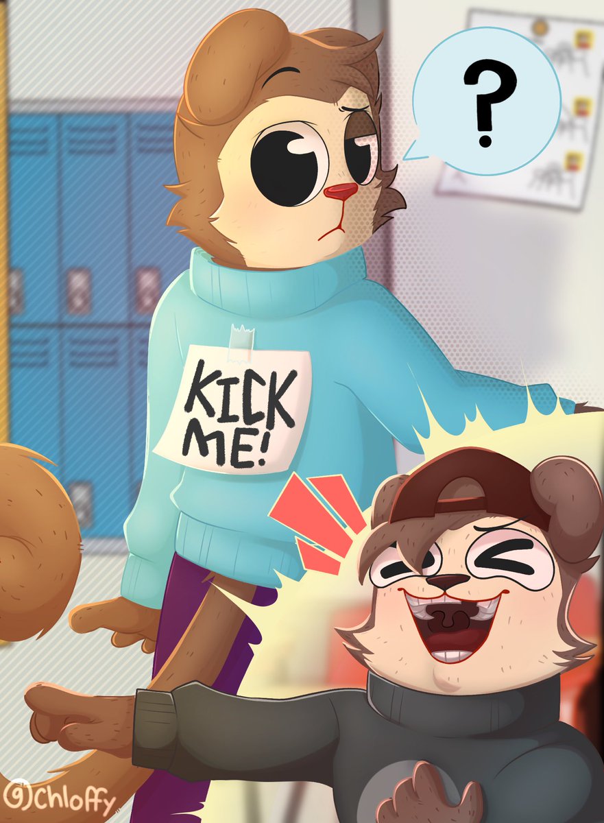 Chloffy__'s tweet photo. Bully and Jimmy! 
Idk what else to caption this..
#MaxDesignPro #maxdesignfanart https://t.co/aj9v6VE6Bx