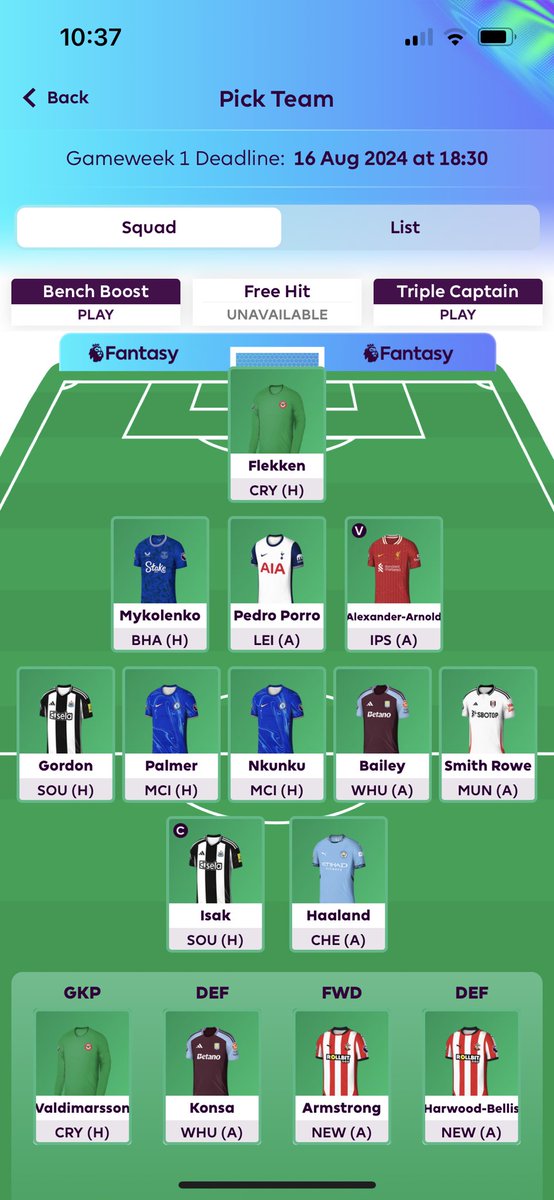 SamHaven10's tweet photo. 92/100 on FFH with 0.5 in the bank, thoughts? #FPL #fpl https://t.co/j5Jmv5FUZh