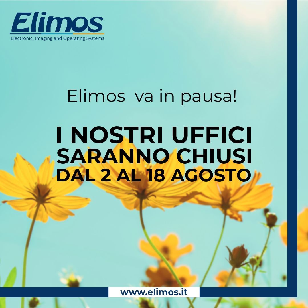 ELIMOSSRL's tweet photo. Elimos in pausa estiva! ️ 
Vi informiamo che i nostri uffici resteranno chiusi dal 2 al 18 Agosto

Visita il sito https://t.co/9F0zKPg4sv https://t.co/3ftl66GIof