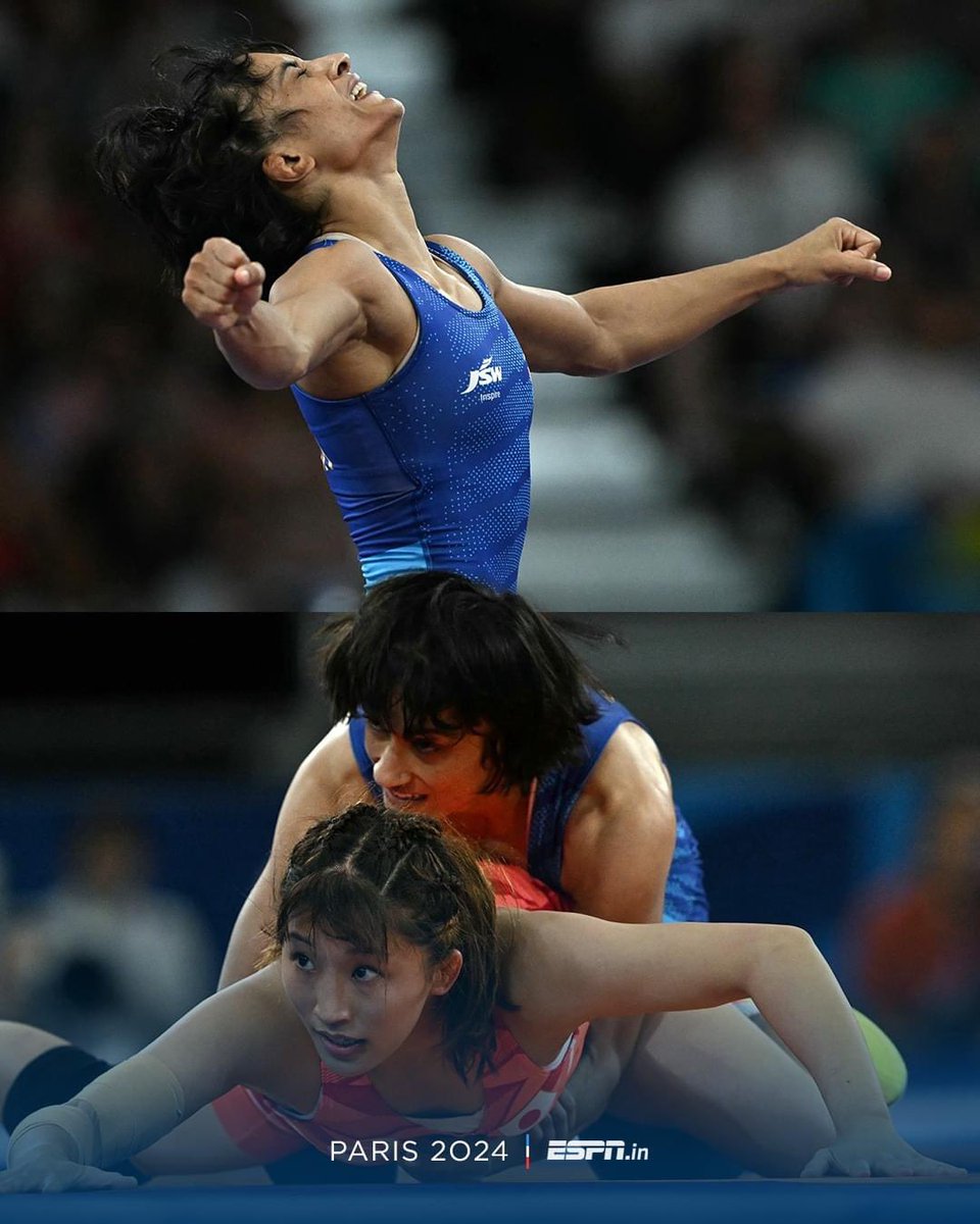 UNBELIEVABLLLEEEEE! Vinesh Phogat has defeated the Tokyo Olympics GOLD medalist.

WE AREEEEEE COMING FOR THAT MEDAL. #Olympics #VineshPhogat