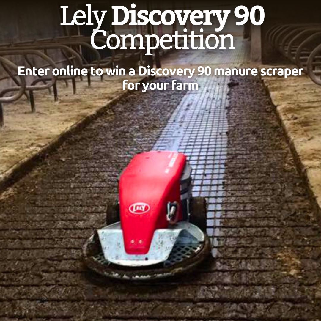 Enter our competition to win a Lely Discovery 90.

lely.com/ie/discovery-9…

✨ Cleaner floors
🐄 Cleaner feet
🐮 Cleaner cows
🥛 Cleaner milk
📉 Lower SCC &amp; less mastitis 

Winner announced at Ploughing 2024 

Text 086 4178424 for a free site visit to check farm suitability !