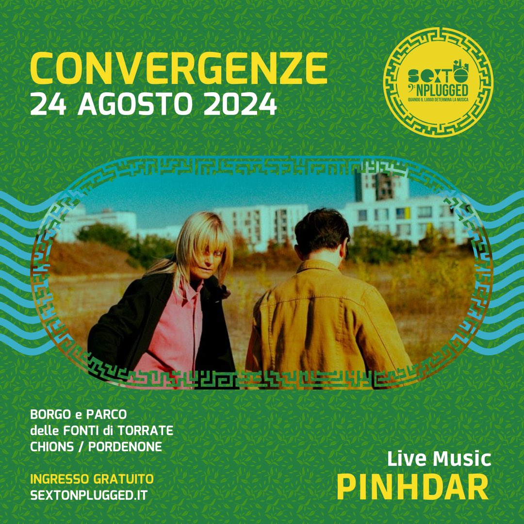 PINHDAR (@pinhdar) on Twitter photo With <a href="/sextonplugged/">SextoNplugged</a> , it was love at 1 sight, due to ‘artistic affinities and cosmic visions’.It is with true enthusiasm that we announce our participation in Convergenze, its precious spin-off set in a beautiful park and a medieval village, on Sat, August 24th
<a href="/fruitsdemer/">FruitsdeMer Records</a> With <a href="/sextonplugged/">SextoNplugged</a> , it was love at 1 sight, due to ‘artistic affinities and cosmic visions’.It is with true enthusiasm that we announce our participation in Convergenze, its precious spin-off set in a beautiful park and a medieval village, on Sat, August 24th
<a href="/fruitsdemer/">FruitsdeMer Records</a>