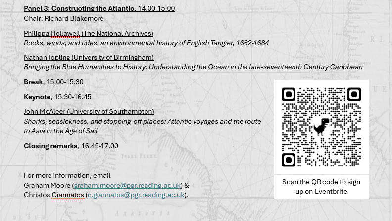 Graham Moore (@moregreyham) on Twitter photo Colonialism, smuggling, port towns and pirates - how has the Atlantic's unique geography affected world history? Join us at the Atlantic Geographies workshop as we discuss, <a href="/UniRdg_History/">University of Reading History</a> on 13 Sept - sign up here! shorturl.at/KlNeg Colonialism, smuggling, port towns and pirates - how has the Atlantic's unique geography affected world history? Join us at the Atlantic Geographies workshop as we discuss, <a href="/UniRdg_History/">University of Reading History</a> on 13 Sept - sign up here! shorturl.at/KlNeg