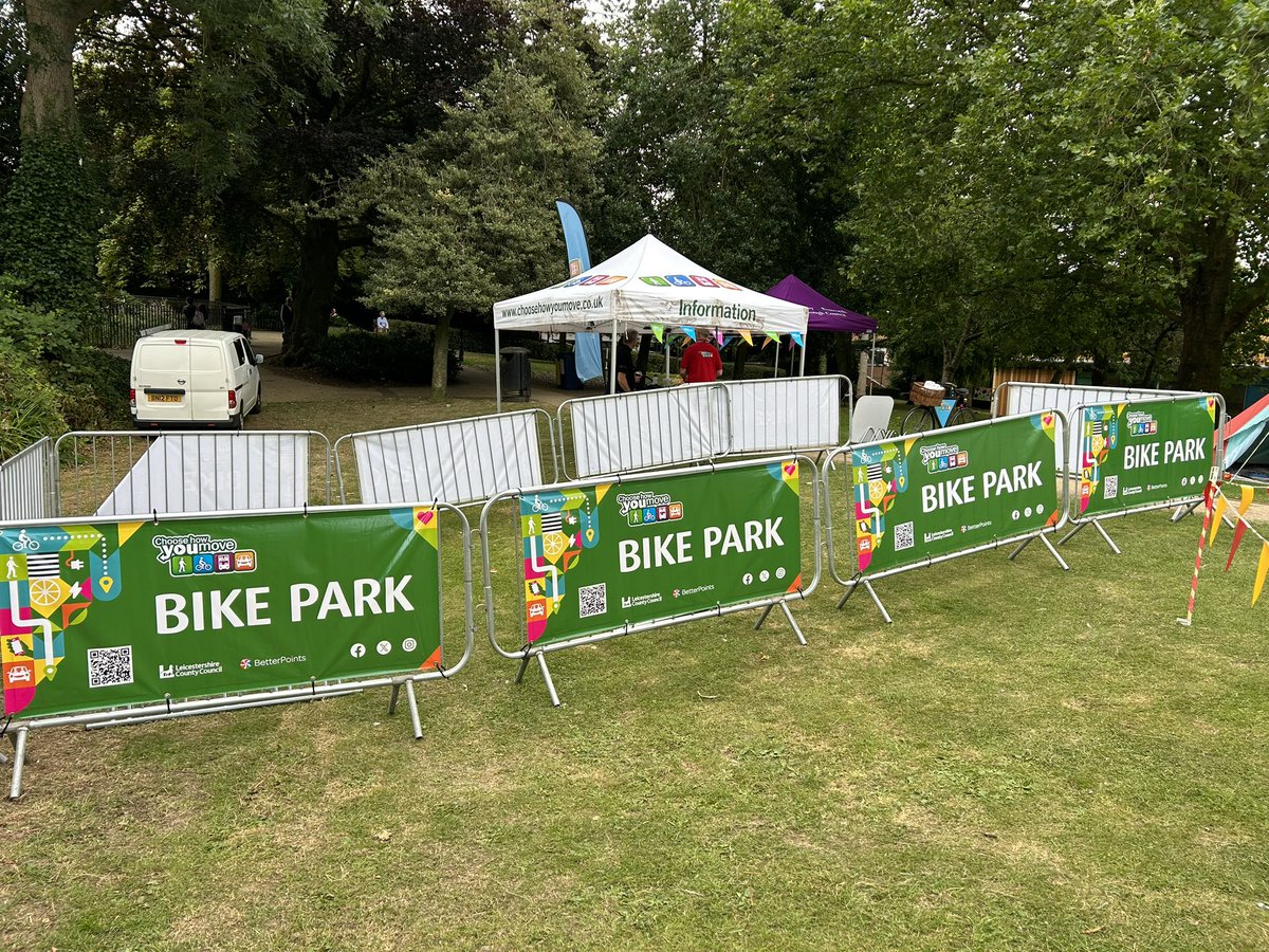 Imitation of @rideleicester being the sincerest form of flattery , the County now have a bike park too!! If you’re an event organiser or community group that wants to use it and get people cycling to your event just let us know ! choosehowyoumove.co.uk