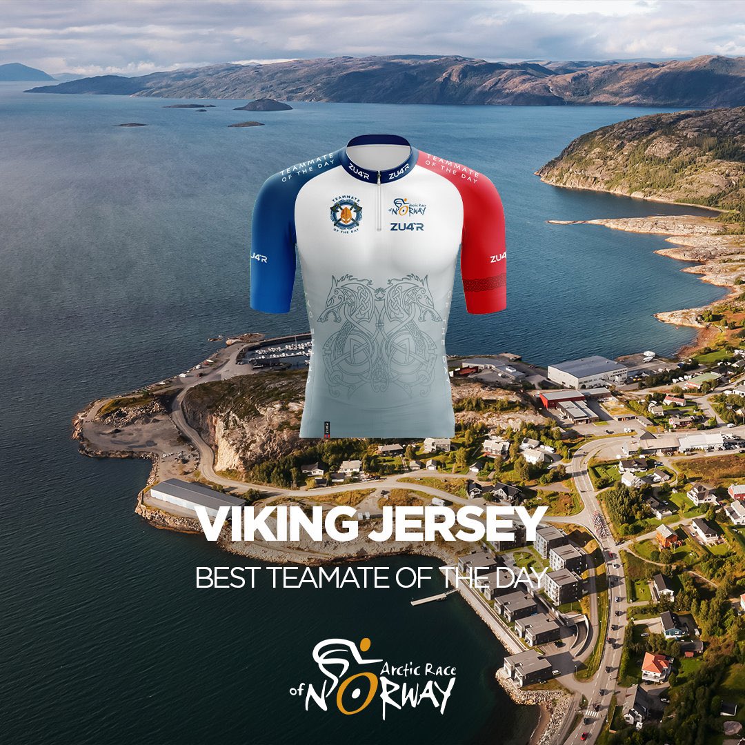 ⚔️ RT &amp; Follow for a chance to win a Viking Jersey of the Best Teammate 🧡#ArcticRace