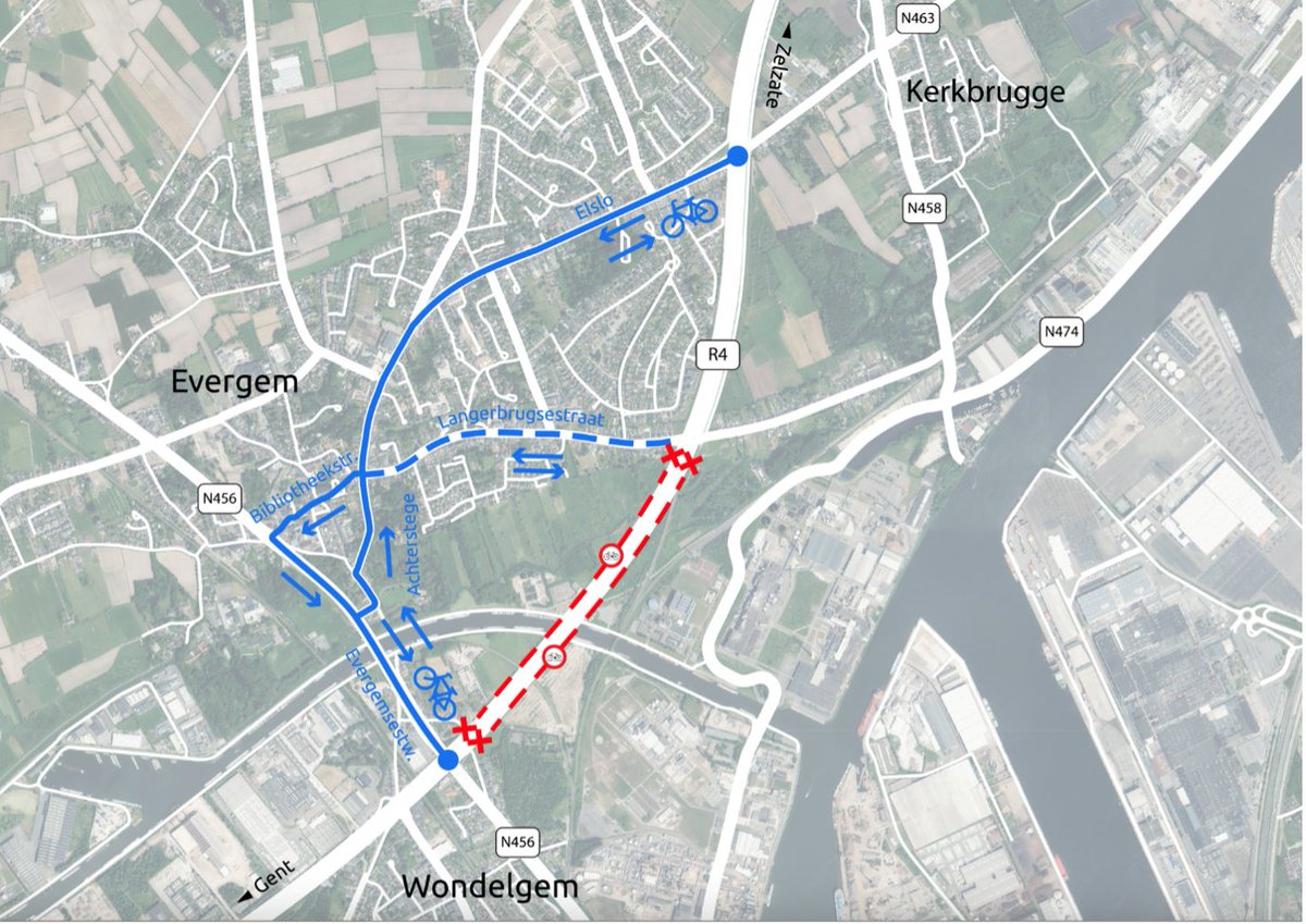 #Gent #R4WO omleiding fietsverkeer R4 tussen Elso en Evergemsesteenweg
Vanaf 12/08 zal het fietsverkeer tussen Elslo en de Evergemsesteenweg niet langer langs de R4 rijden, maar een alternatief traject volgen. De fietsomleiding duurt vijf jaar.
Meer info: facebook.com/projectR4WO/
